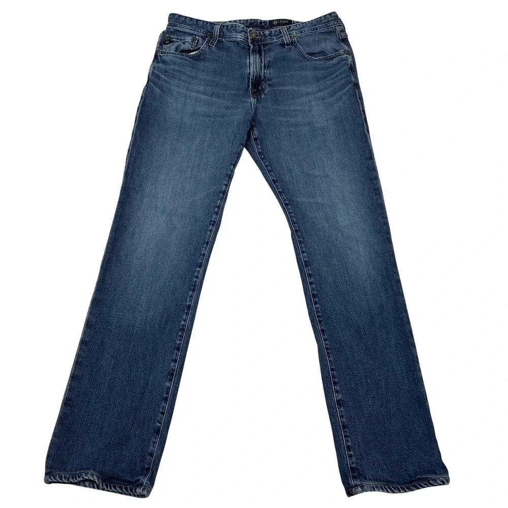 AG Adriano Goldschmied Everett Jeans Mens 33x30 Slim Straight Japanese Fabric